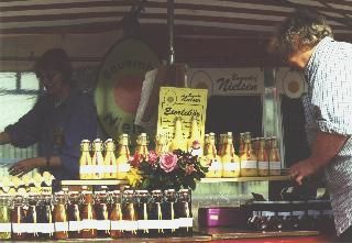 Bauernmarkt in Wyk auf Fhr. Auf dem Rathausplatz